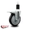Service Caster 5'' Black Poly Swivel 1-1/2'' Expanding Stem Caster Total Lock Brake SCC-EXTTL20S514-PPUB-BLK-112 - alternate 2